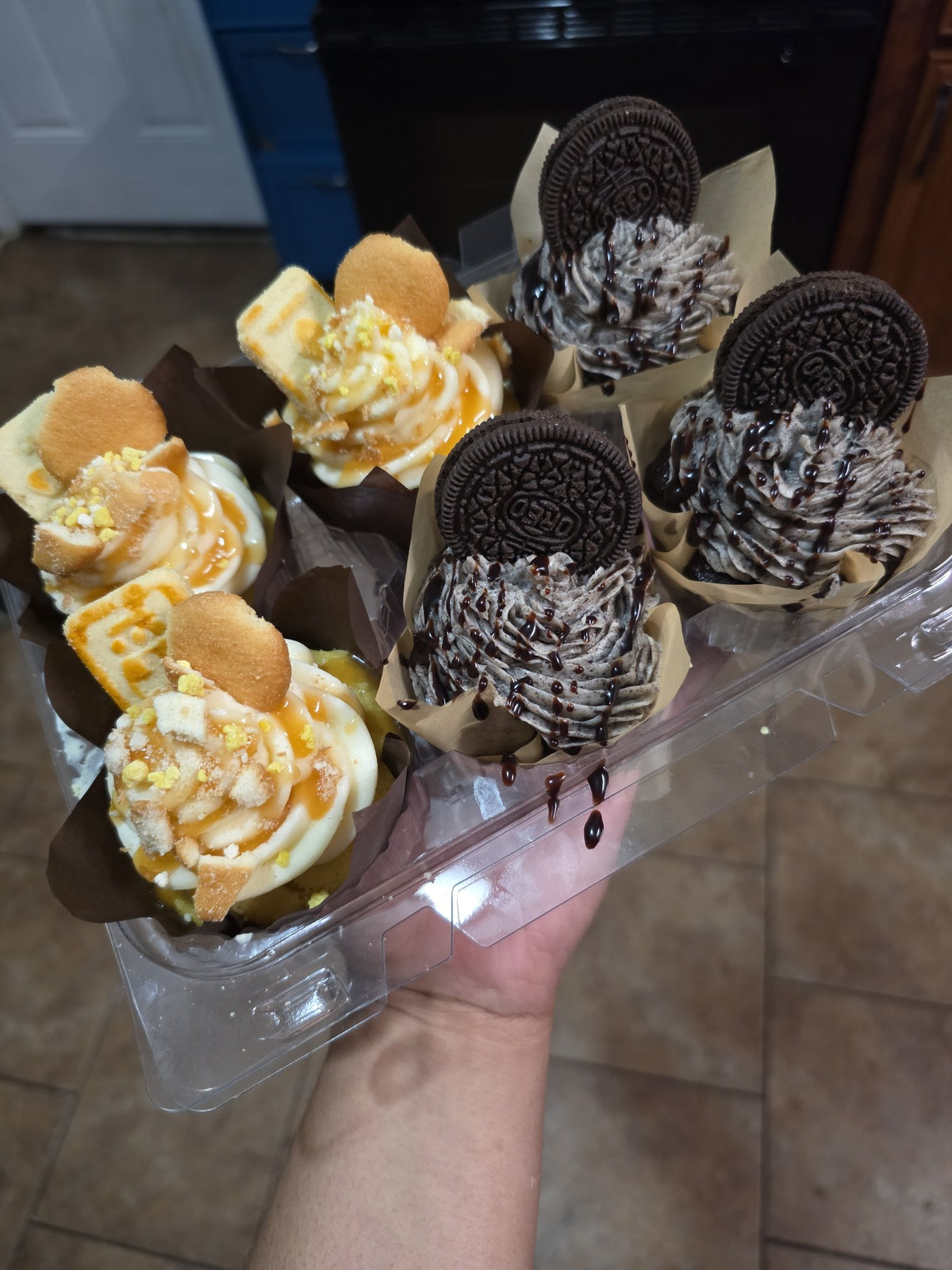 Krazy Cupcakes — banana puddin and Oreo box