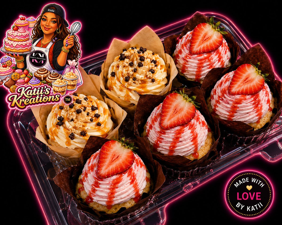 Krazy Cupcakes — caramel crunch and strawberry box
