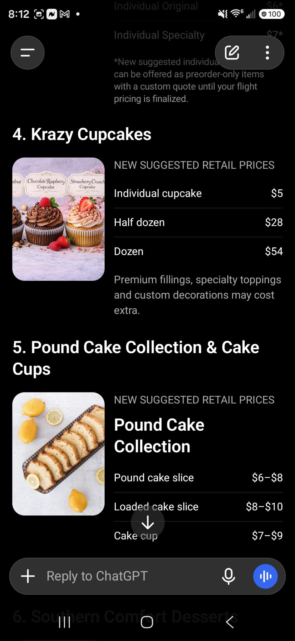 Puddin Flight: four dessert cups